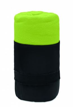 Logo trade promotional item photo of: RPET fleece travel blanket