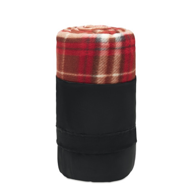 Logotrade promotional merchandise picture of: RPET fleece travel blanket