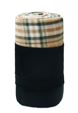 Logo trade promotional merchandise image of: RPET fleece travel blanket