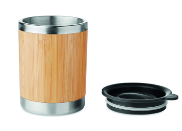 Logo trade promotional merchandise photo of: Tumbler in bamboo cover 250ml