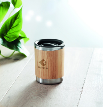 Logo trade promotional merchandise image of: Tumbler in bamboo cover 250ml