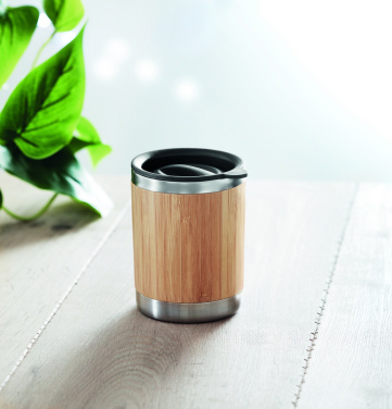 Logo trade promotional gift photo of: Tumbler in bamboo cover 250ml