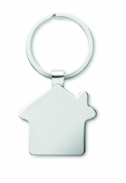 Logotrade promotional giveaway image of: House key ring metal bamboo NORDIC