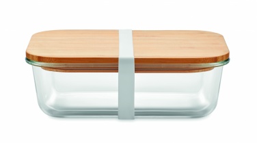 Logotrade promotional product picture of: Glass lunchbox with bamboo lid