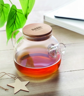 Logo trade promotional products image of: Teapot borosilicate glass 850ml