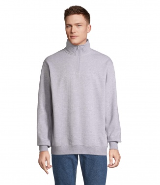 Logo trade business gift photo of: CONRAD Sweat Zip Collar
