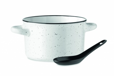 Logo trade business gifts image of: Ceramic vintage bowl 550 ml