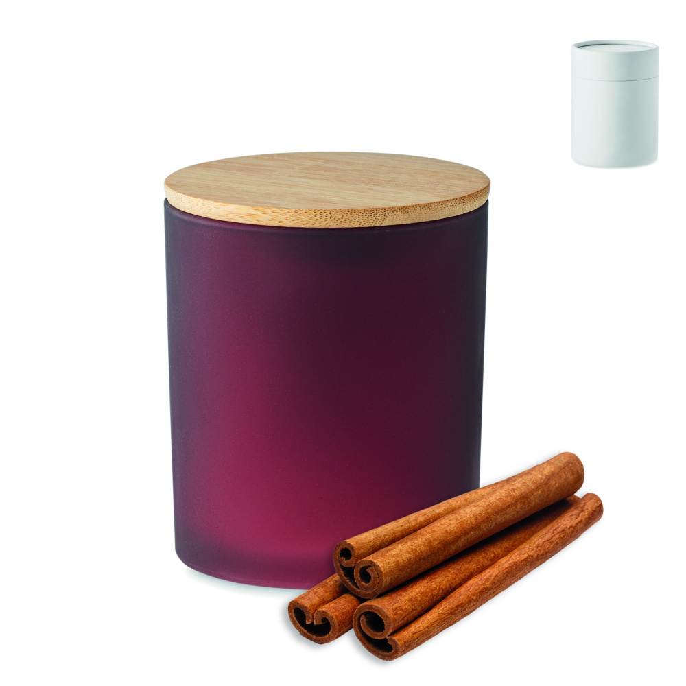 Logo trade corporate gifts image of: Plant based wax candle 200 gr