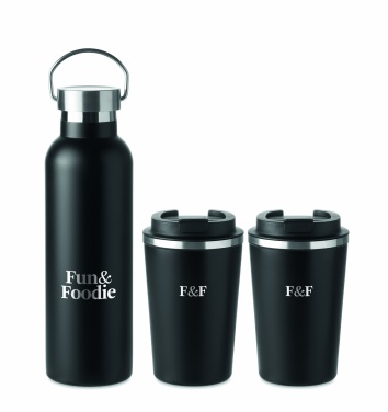 Logo trade corporate gift photo of: Stainless steel double wall set