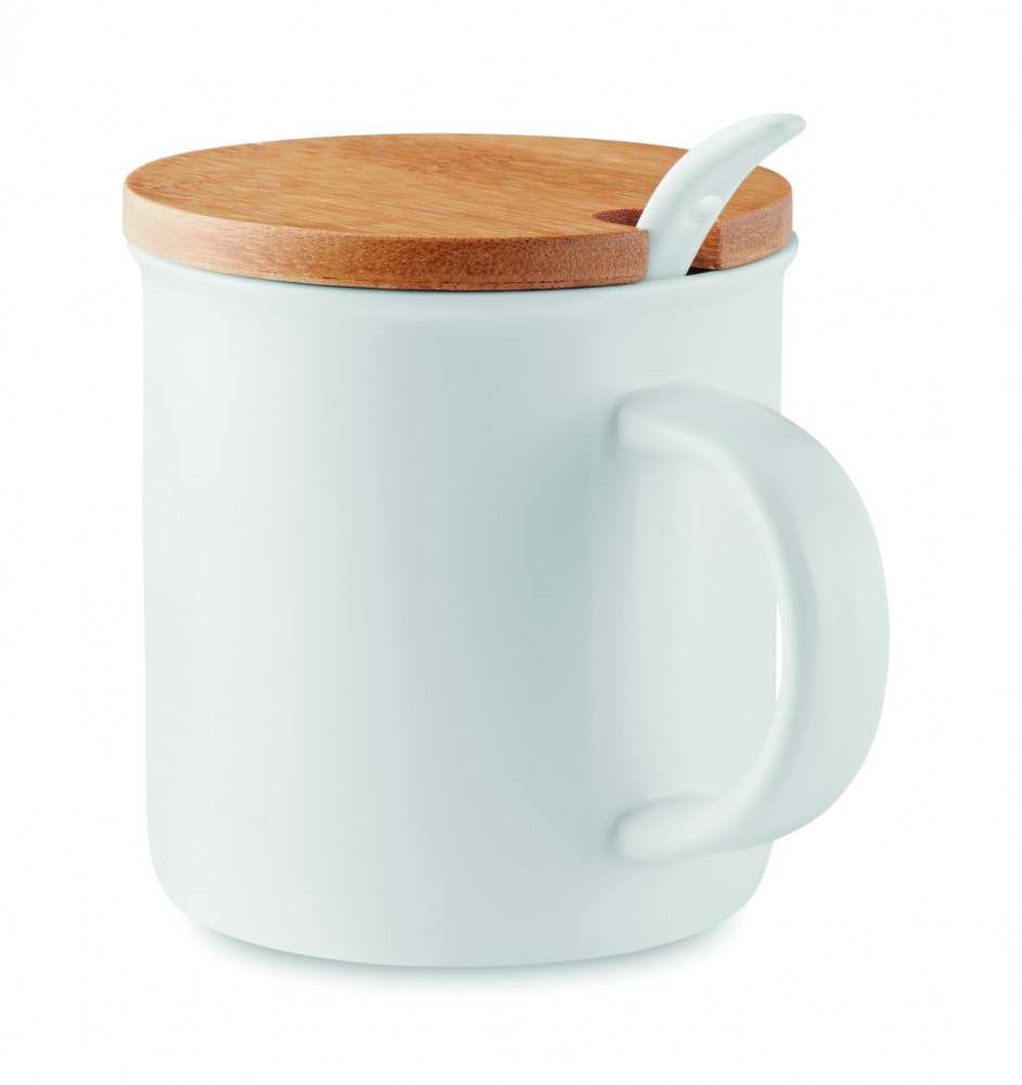 Logotrade business gifts photo of: Porcelain mug with spoon