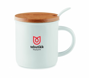 Logotrade advertising product picture of: Porcelain mug with spoon