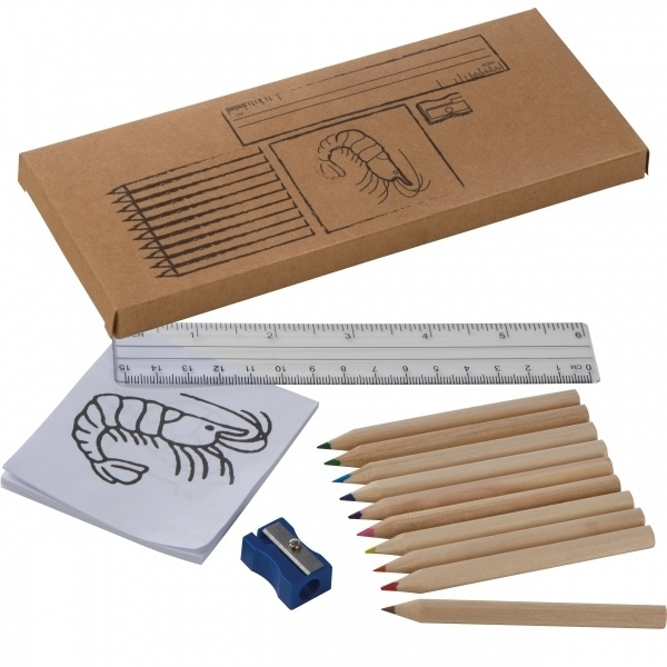 Logotrade promotional giveaway image of: Drawing set for kids LITTLE PICASSO