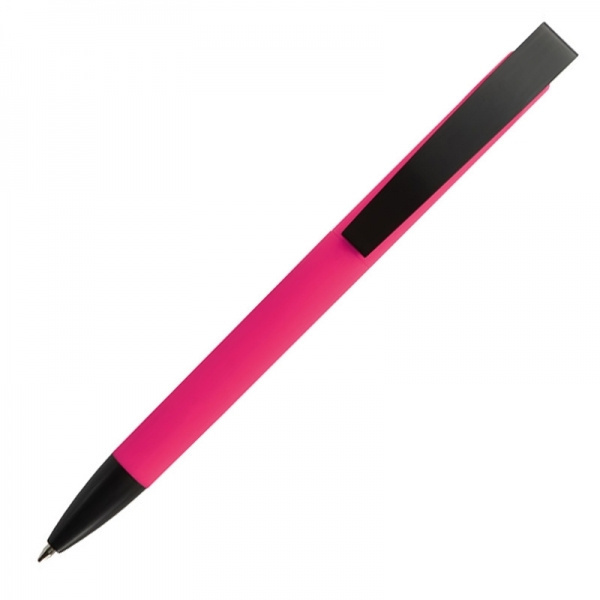 Logotrade promotional gift image of: Metal ballpen soft touch BRESCIA
