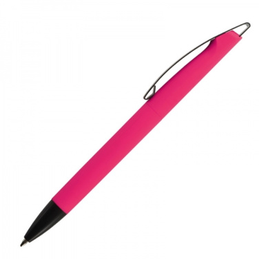 Logo trade promotional merchandise picture of: Metal ballpen soft touch BRESCIA