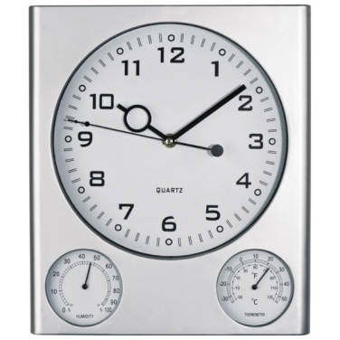 Logo trade promotional gifts image of: Plastic wall clock DEN HAAG