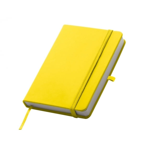 Logo trade promotional giveaways image of: A6 note book LUBECK