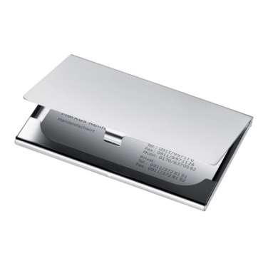 Logotrade promotional product image of: Metal business card holder CORNWALL