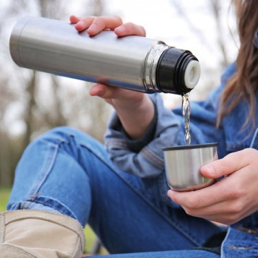 Logo trade promotional product photo of: Stainless steel isolating flask VIRGINIA BEACH 100 ml