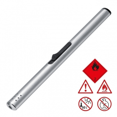 Logo trade promotional giveaways image of: Metal pole lighter BRISBANE