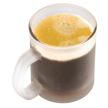 Logo trade promotional merchandise photo of: Glass coffee mug GENEVA 300 ml