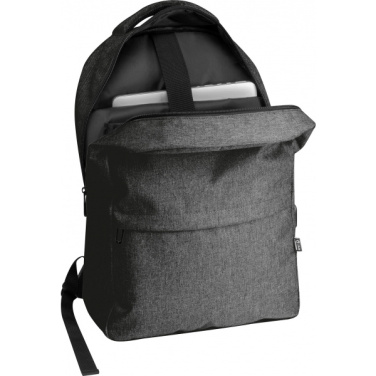 Logo trade promotional merchandise image of: rPET backpack RIMINI