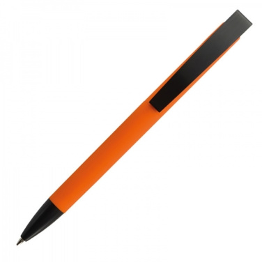 Logotrade promotional product picture of: Metal ballpen soft touch BRESCIA