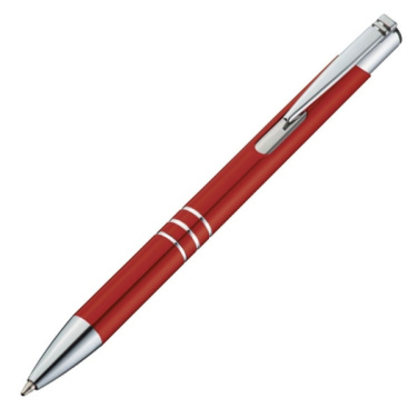 Logo trade promotional products image of: Metal ballpen ASCOT