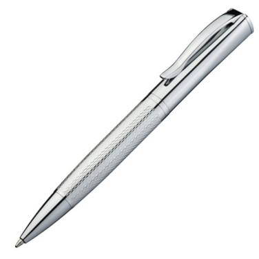 Logo trade business gifts image of: Metal ballpen CHESTER