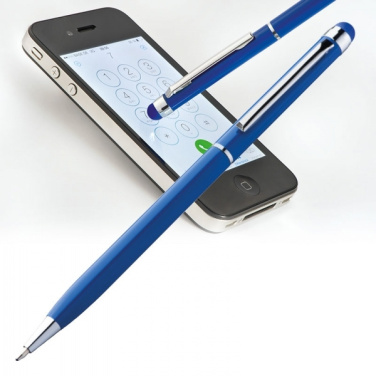 Logo trade promotional items picture of: Metal ballpen with touch pen NEW ORLEANS