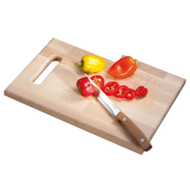 Logo trade promotional giveaways image of: Wooden board with knife LIZZANO