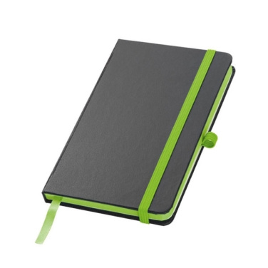 Logo trade promotional merchandise picture of: Notebook A6 ROSTOCK