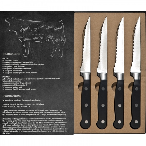 Logotrade advertising product picture of: Steak knife set LONDON