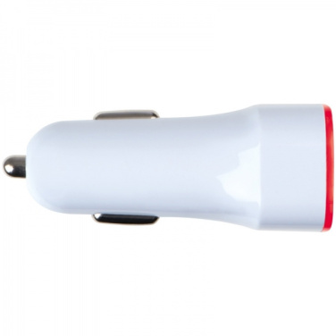 Logo trade business gifts image of: USB charging adapter KFZ FRUIT