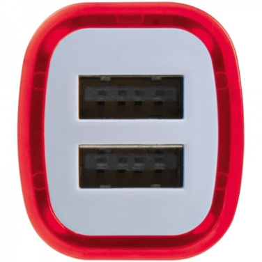 Logo trade promotional items image of: USB charging adapter KFZ FRUIT