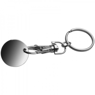 Logo trade promotional gifts image of: Keyring with shopping coin ARRAS