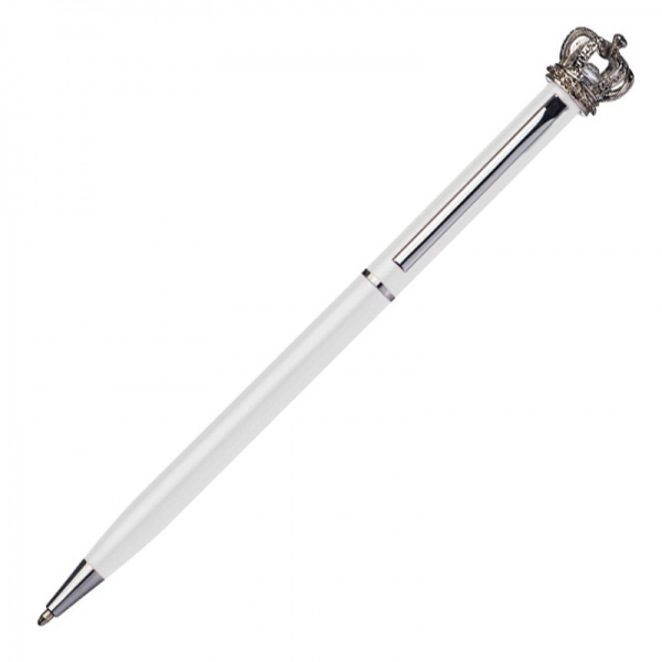 Logo trade business gifts image of: Metal ballpen KINGS PARK