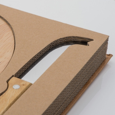 Logotrade promotional giveaway image of: Cheese chopping board with knife GOUDA