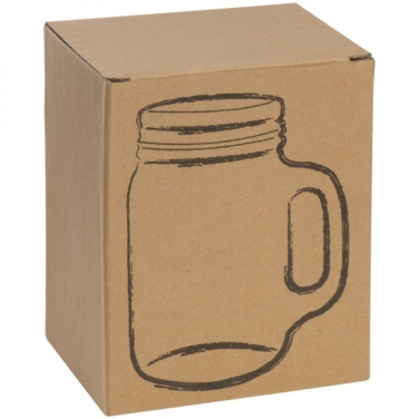 Logo trade advertising products picture of: Drinking glass with handle and lid TREVISO 450 ml