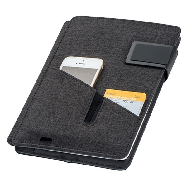 Logo trade promotional products image of: Power bank folder Leno