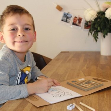 Logotrade promotional giveaway picture of: Kids coloring book with colored pencils FORIO