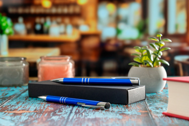 Logo trade promotional product photo of: Metal writing set CLAREMONT