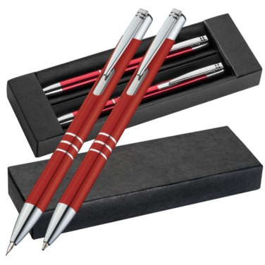 Logotrade advertising products photo of: Metal writing set CLAREMONT