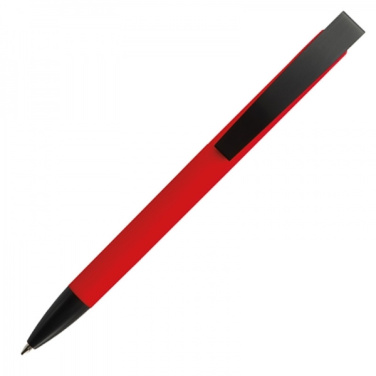 Logotrade corporate gift image of: Metal ballpen soft touch BRESCIA