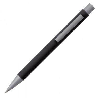 Logo trade corporate gifts image of: Metal ballpen soft touch ABU DHABI