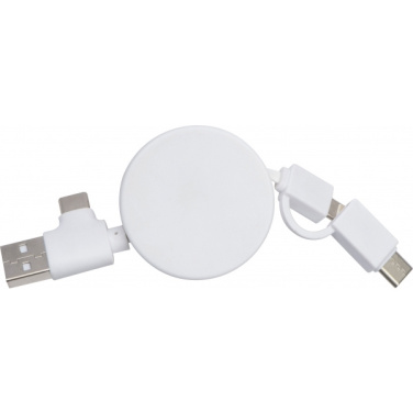Logotrade advertising product image of: Bamboo charging cable GRONINGEN