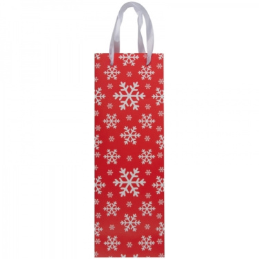 Logo trade promotional merchandise image of: Wine bag in Christmas design LAPLAND