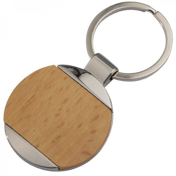 Logotrade promotional giveaway image of: Wooden keyring LANGHAUS