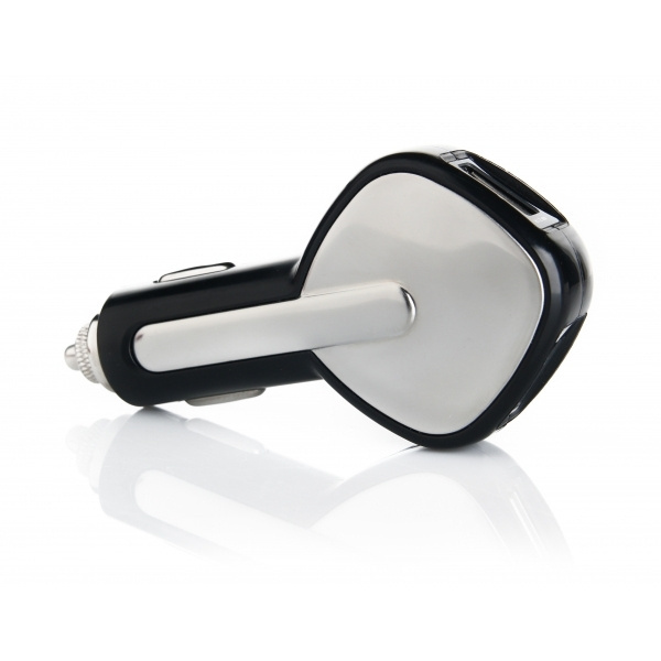 Logo trade promotional giveaways picture of: Dual USB Car Charger