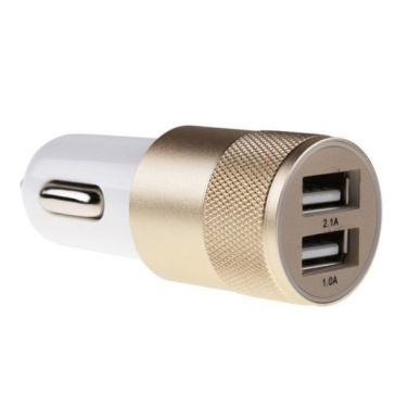 Logo trade promotional merchandise picture of: Metal car charger