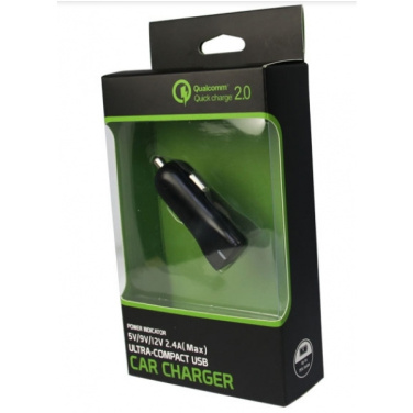 Logo trade corporate gifts picture of: Car charger (Qualcomm Quick Charge 3.0)
